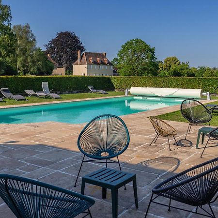 Charmante chaumière romantique avec piscine chauffée Bieville-en-Auge Esterno foto