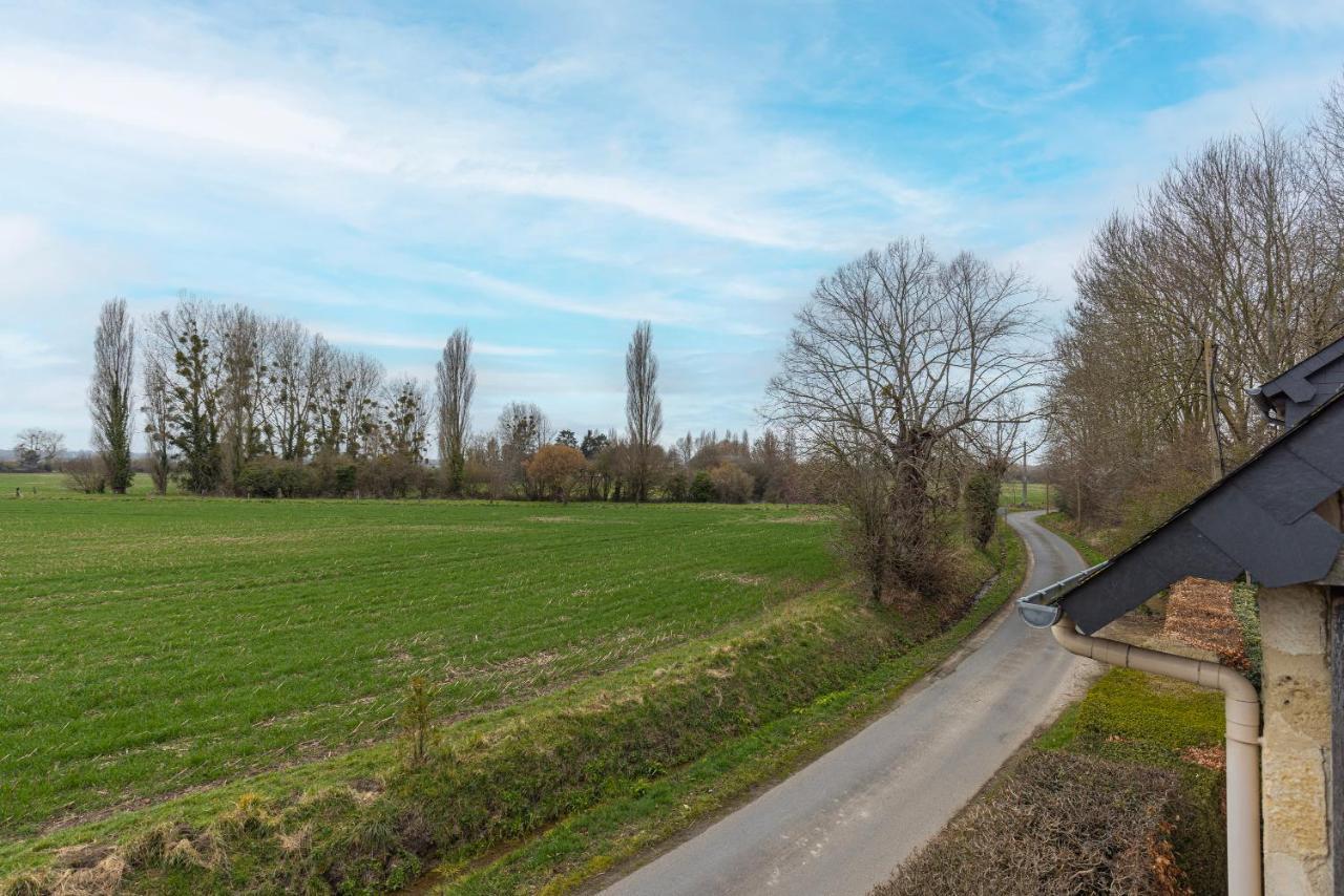 Charmante chaumière romantique avec piscine chauffée Bieville-en-Auge Esterno foto