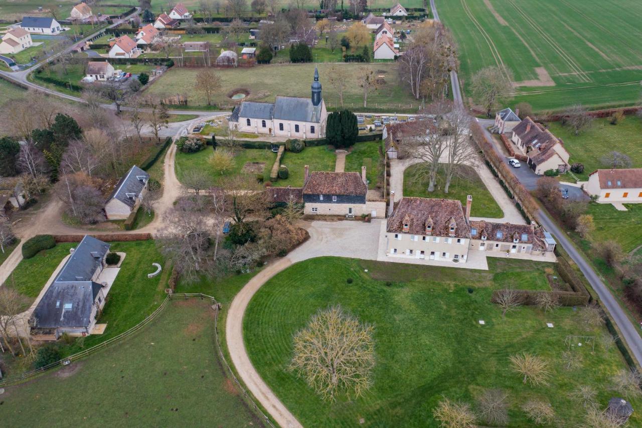 Charmante chaumière romantique avec piscine chauffée Bieville-en-Auge Esterno foto