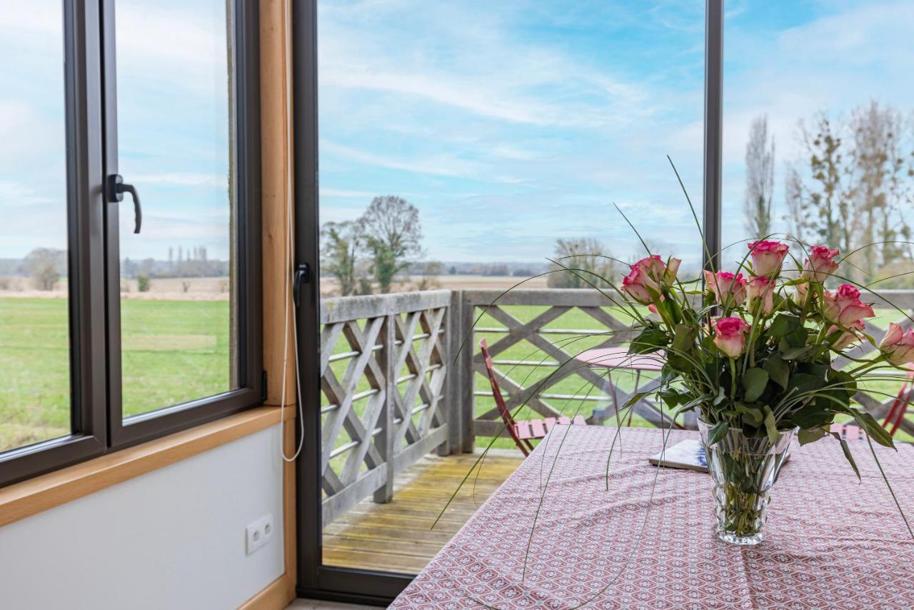 Charmante chaumière romantique avec piscine chauffée Bieville-en-Auge Esterno foto