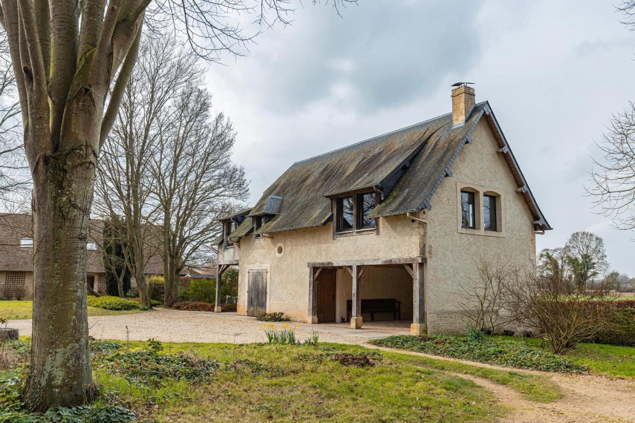 Charmante chaumière romantique avec piscine chauffée Bieville-en-Auge Esterno foto