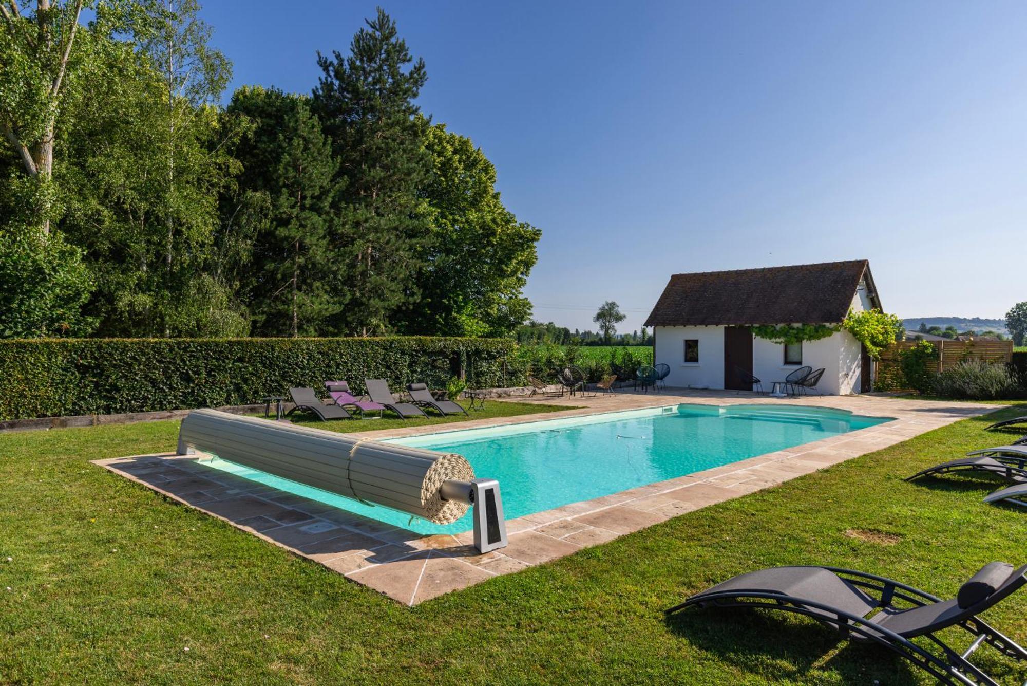 Charmante chaumière romantique avec piscine chauffée Bieville-en-Auge Esterno foto